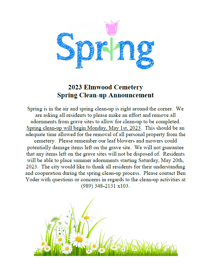 2023 Elmwood Cemetery Spring Cleanup